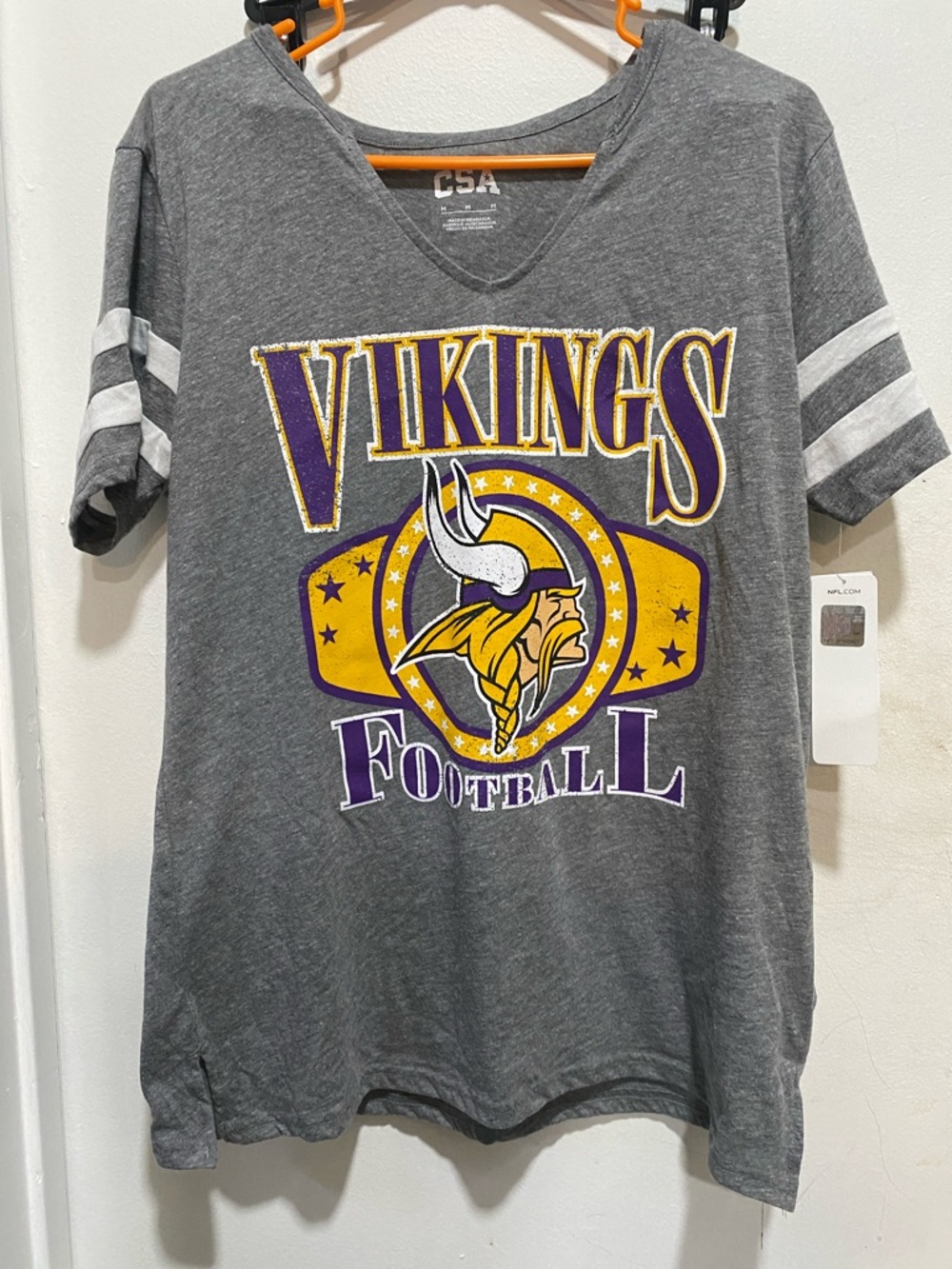 Vikings Gray Football Tee -